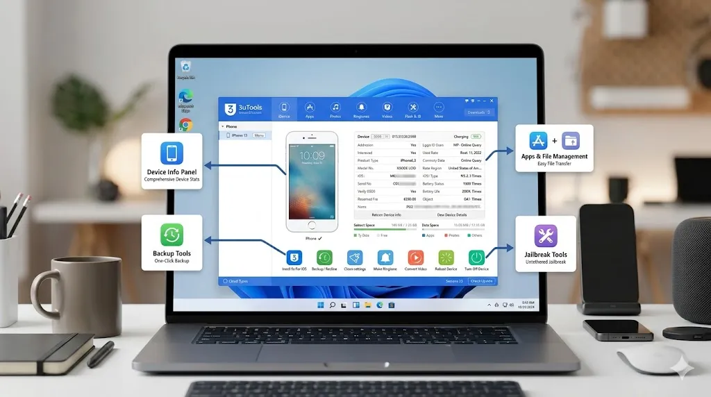 3UTools Windows Comprehensive Device Management
