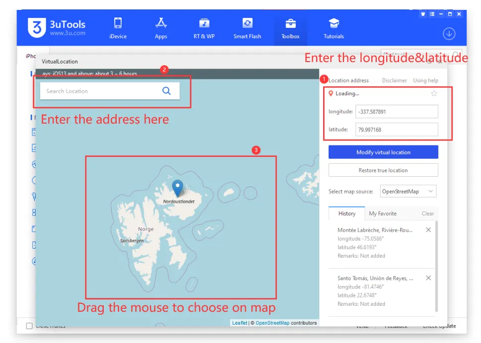How To Use 3uTools To Change iPhone Location 3 3utools location changer